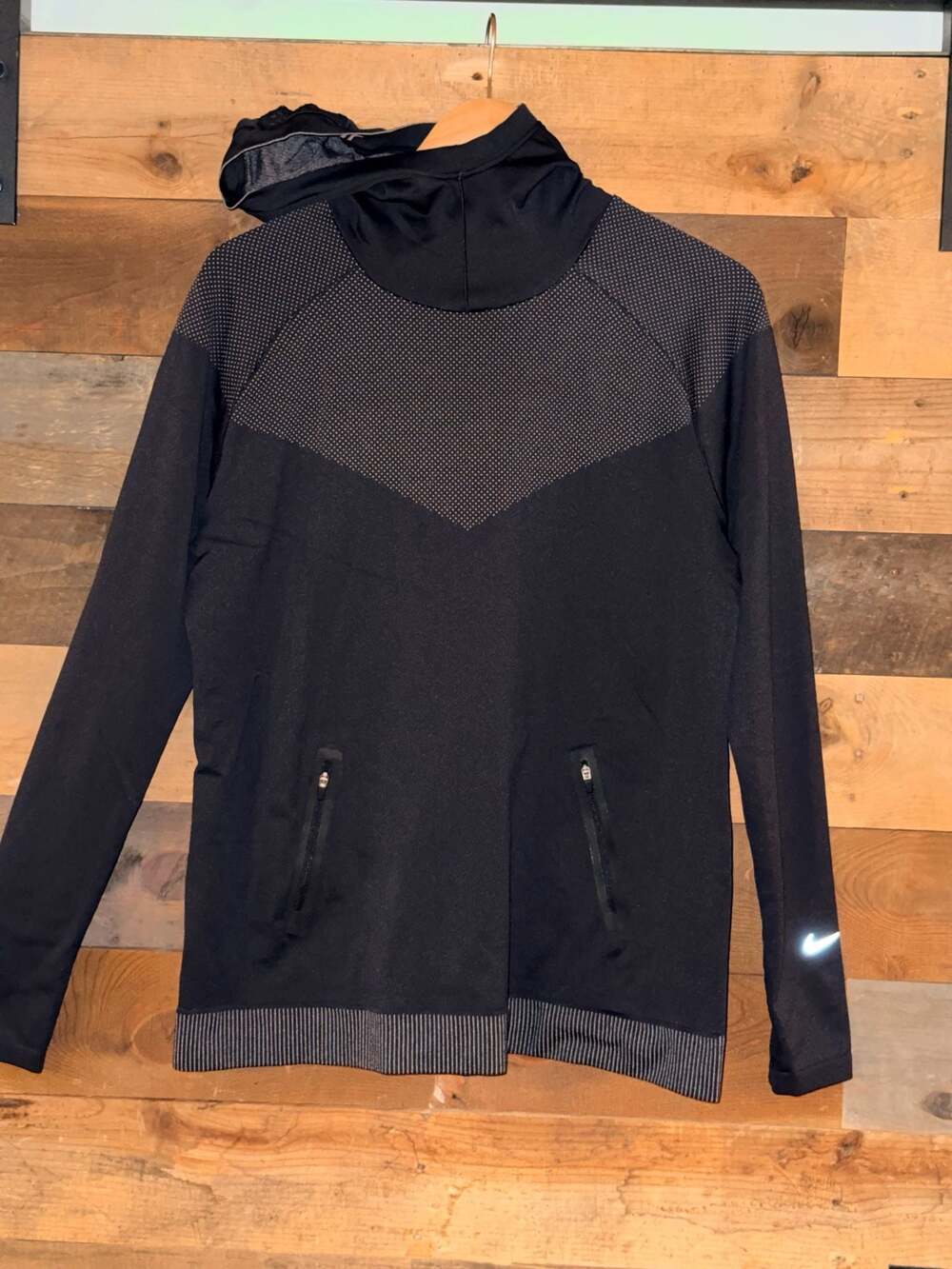 Nike Element Shield Running Hoodie Pullover Dri-FIT Black 0527